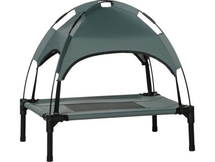 35560 9 venkovni lehatko pro psy se striskou 61x46x62 cm seda