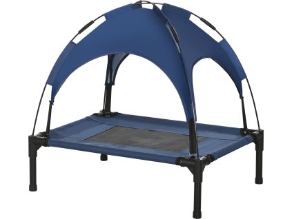 35563 9 venkovni lehatko pro psy se striskou 61x46x62 cm tmave modra