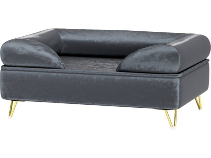 Pohovka pro psy 76x53,5x34 cm | šedá