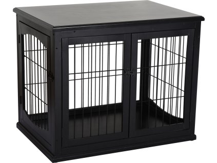 Klec pro psy 81x58,5x66 cm | černá