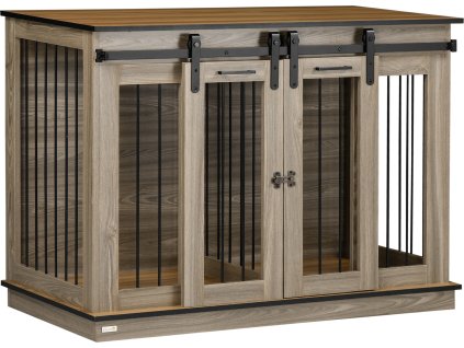 Klec pro psy 120x60x88,5 cm | dub