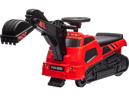 Dětský bagr s lopatou | červený
