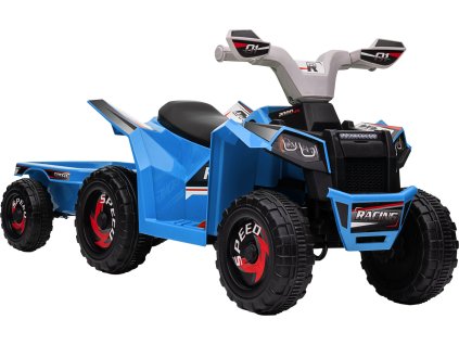 Dětská čtyřkolka s přívěsem | modrá