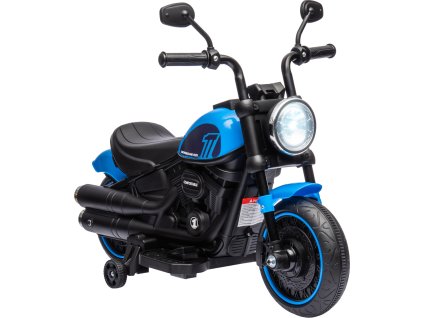 Dětská elektrická motorka | modrá + černá