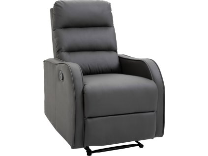Relaxační televizní křeslo Mia | tmavě šedé