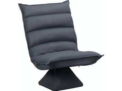 Relaxační otočné křeslo Tim | tmavě šedé