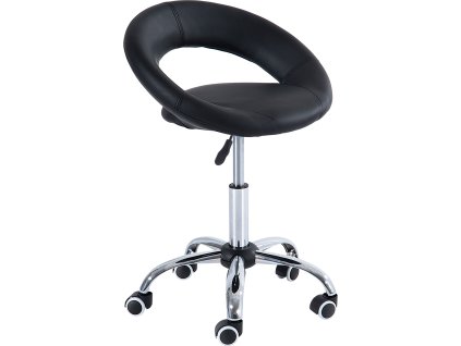 Nastavitelná otočná stolička 50 x 54 x (66-78) cm | černá