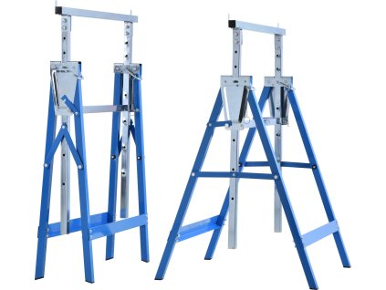 Dílenský stojan výškově nastavitelný | modrý