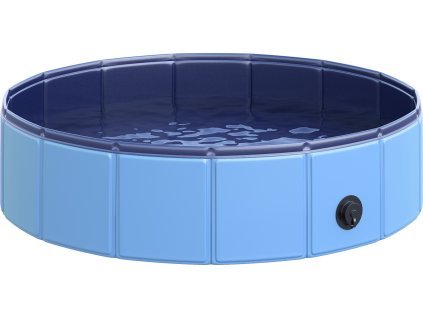 Skládací bazén pro psa 80 x 20 cm | modrý