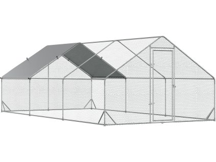 Venkovní výběh pro drůbež se stínicí střechou XXL | 3 x 6 x 2 m
