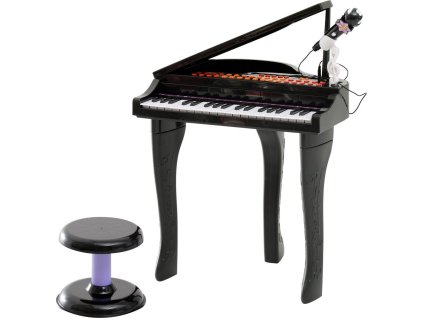 Piano se stoličkou | černá