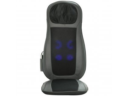 HOMCOM masážní potah sedadla masážní podložka s tepelnou funkcí masážní přístroj vibrační masáž pro krk záda hýždě ochrana proti přehřátí imitace kůže