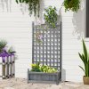 30769 1 truhlik pro popinave rostliny 64x28x120 cm svetle sedy