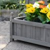 30769 8 truhlik pro popinave rostliny 64x28x120 cm svetle sedy