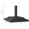 31804 11 podstavec na slunecnik pro tyce 32 38 48 mm cerny 44 x 44 x 33 cm