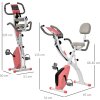 32050 11 cyklisticky trenazer 97 x 51 x 115 cm ruzovy bily