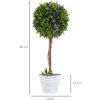 32107 11 umela levandule 60 cm 2 ks zelena