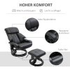33061 5 polohovaci kreslo s taburetem 76x80x102 cm cerne