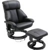 33061 polohovaci kreslo s taburetem 76x80x102 cm cerne