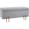 33232 calounena lavice s uloznym prostorem 100 x 40 x 42 cm svetle seda