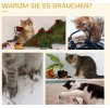 33577 15 kocici strom se skrabadlem 109 cm bily sedy