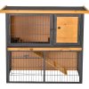 33754 vyvysena klec pro mala zvirata 89 5 x 45 x 81 cm zluta