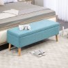 33985 10 calounena lavice s uloznym prostorem 110 x 39 x 45 cm modra