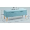 33985 11 calounena lavice s uloznym prostorem 110 x 39 x 45 cm modra