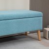 33985 17 calounena lavice s uloznym prostorem 110 x 39 x 45 cm modra