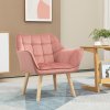 34030 10 calounene kreslo se sametovym vzhledem 64 x 62 x 72 5 cm ruzove