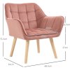 34030 11 calounene kreslo se sametovym vzhledem 64 x 62 x 72 5 cm ruzove