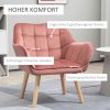 34030 12 calounene kreslo se sametovym vzhledem 64 x 62 x 72 5 cm ruzove