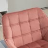 34030 15 calounene kreslo se sametovym vzhledem 64 x 62 x 72 5 cm ruzove