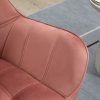 34030 16 calounene kreslo se sametovym vzhledem 64 x 62 x 72 5 cm ruzove