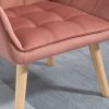 34030 17 calounene kreslo se sametovym vzhledem 64 x 62 x 72 5 cm ruzove