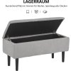 34099 12 lavice s uloznym prostorem 95 x 38 x 45 cm seda