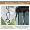 34270 6 zavesna zahradni houpacka 150x75x53cm bila
