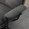 34591 16 relaxacni kreslo s taburetem tmave sede