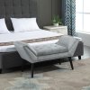 34609 10 moderni calounena lavice 114x46x56cm svetle seda