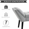 34609 14 moderni calounena lavice 114x46x56cm svetle seda