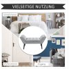 34609 15 moderni calounena lavice 114x46x56cm svetle seda