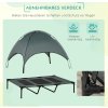 35569 4 venkovni lehatko pro psy se striskou 122x92x108 cm seda