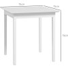 35842 11 ctvercovy jidelni stul pro 2 osoby 75x75x76 cm bila