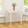 35842 17 ctvercovy jidelni stul pro 2 osoby 75x75x76 cm bila