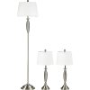 35953 9 3 dilna sada lamp stribrna bila