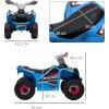 Mini dětská elektrická čtyřkolka 70x41,5x48,5 cm | modrá
