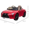 Dětské elektrické autíčko Lexus |  červené