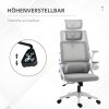Kancelářská ergonomická židle 58 x 61 x 102-119 cm | šedá