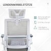 Kancelářská ergonomická židle 58 x 61 x 102-119 cm | šedá