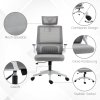 Kancelářská ergonomická židle 58 x 61 x 102-119 cm | šedá